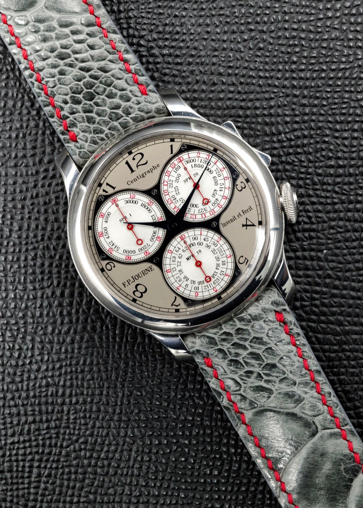 F.P. Journe Centigraphe Souverain 1/100th Second Chronograph Platinum Grey Dial