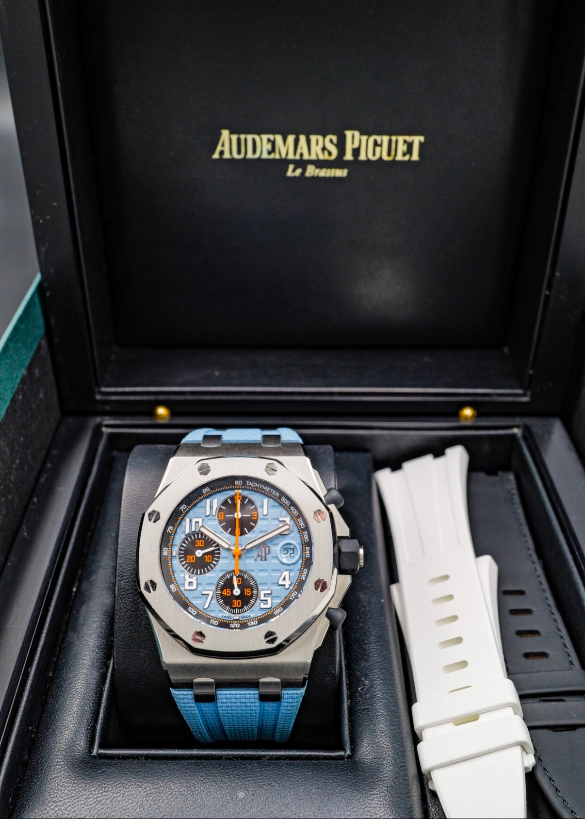 AP Royal Oak Offshore Chronograph 42mm 26238ST Gulf Blue
