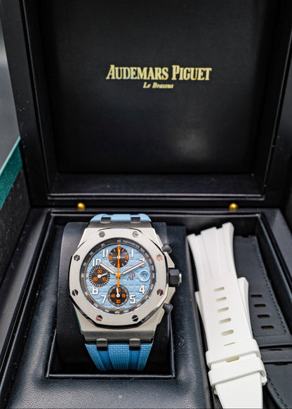 AP Royal Oak Offshore Chronograph 42mm 26238ST Gulf Blue