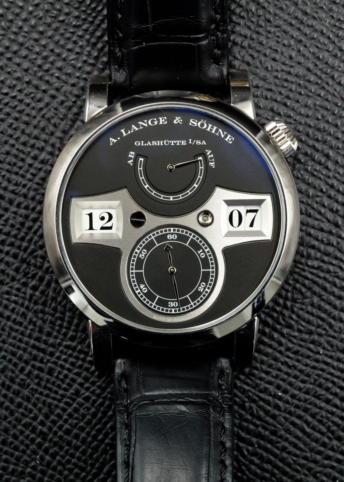 A. Lange & Sohne Zeitwerk 140.029 White Gold Upgraded Movement