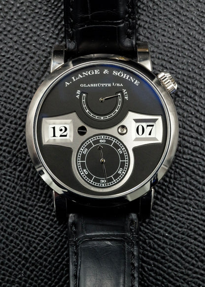 A. Lange & Sohne Zeitwerk 140.029 White Gold Upgraded Movement