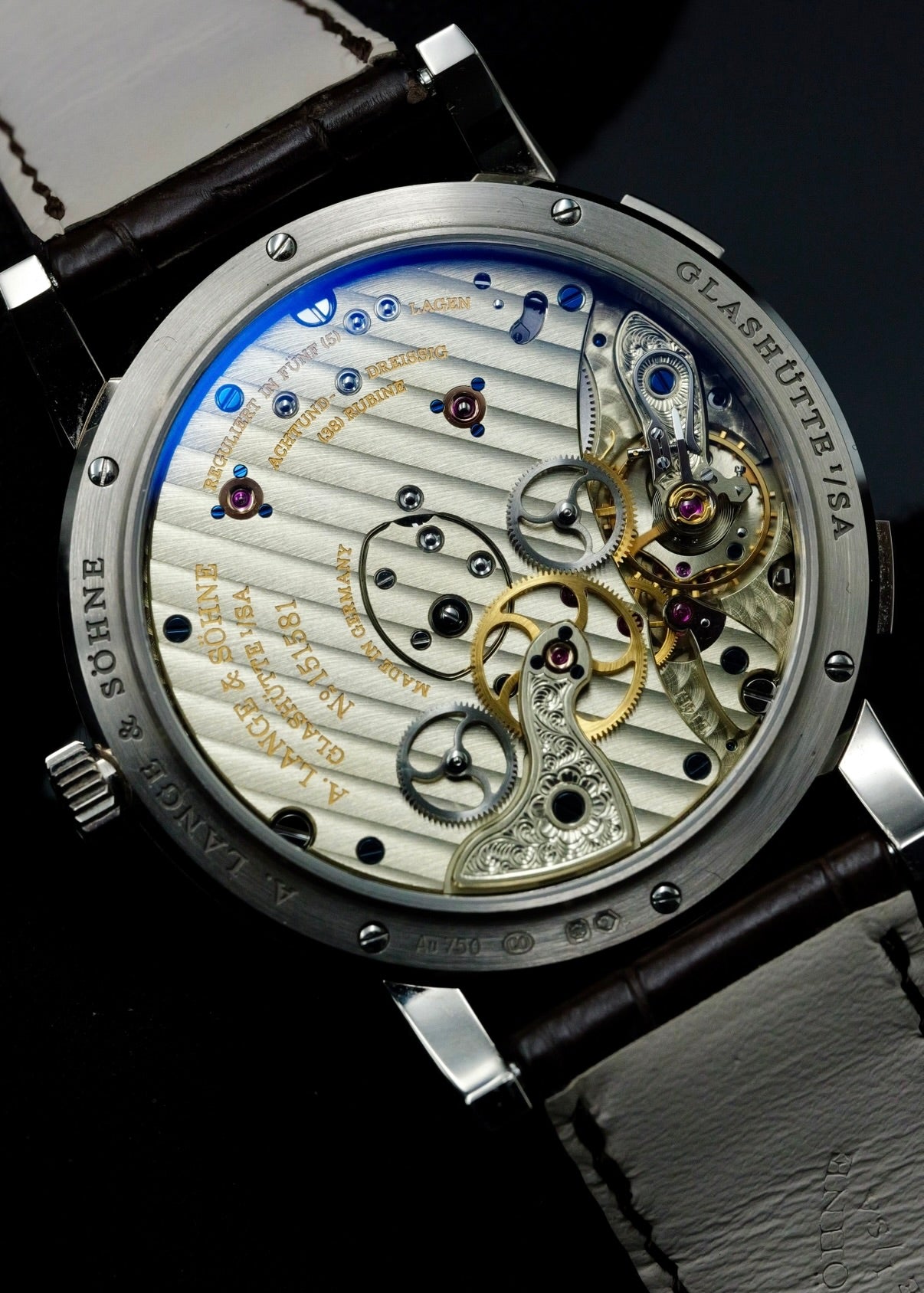 A. Lange & Sohne Lange 1 Time Zone White Gold 136.029
