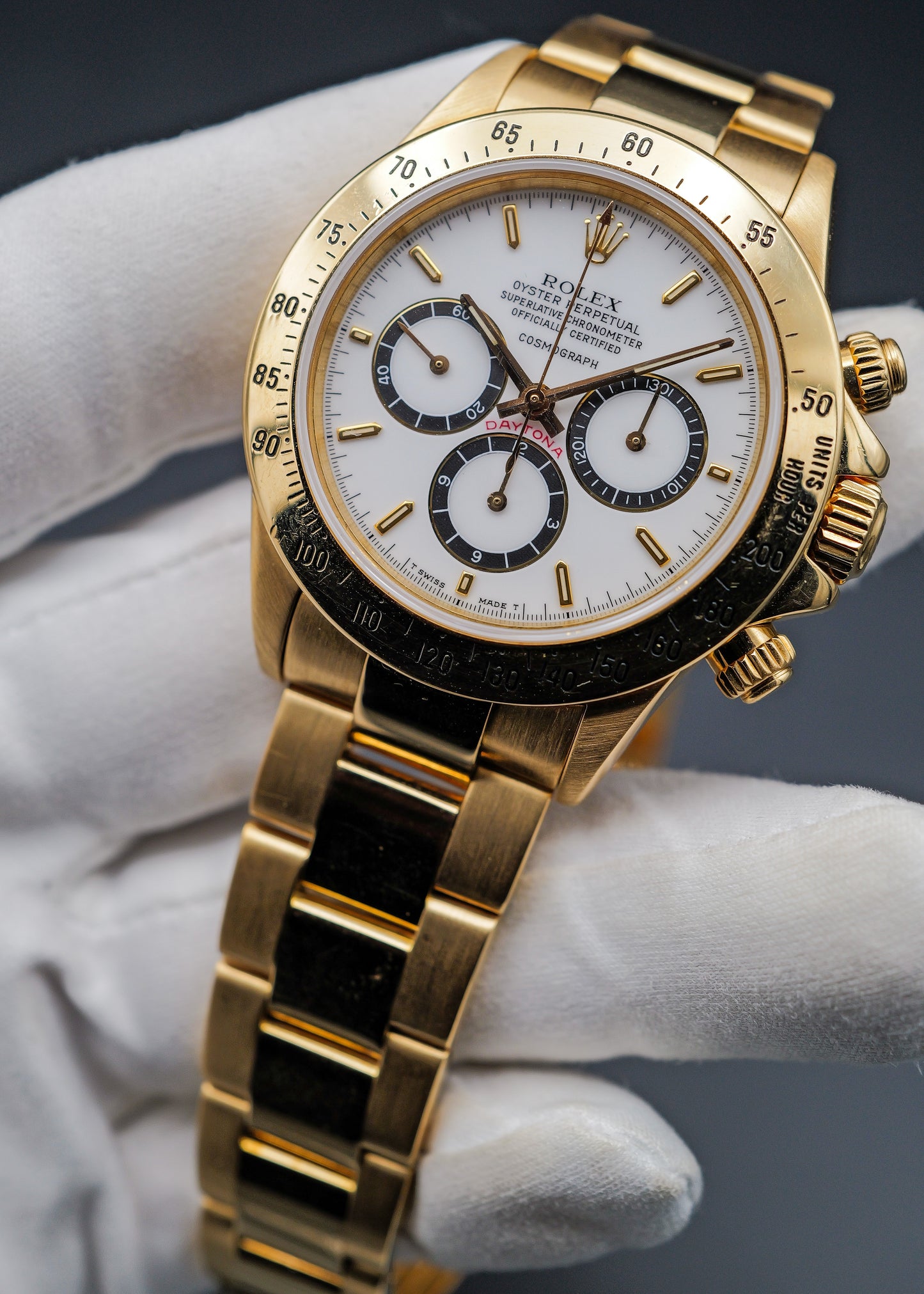 Rolex Daytona 16528 Zenith Movement Porcelain Floating Cosmograph Dial