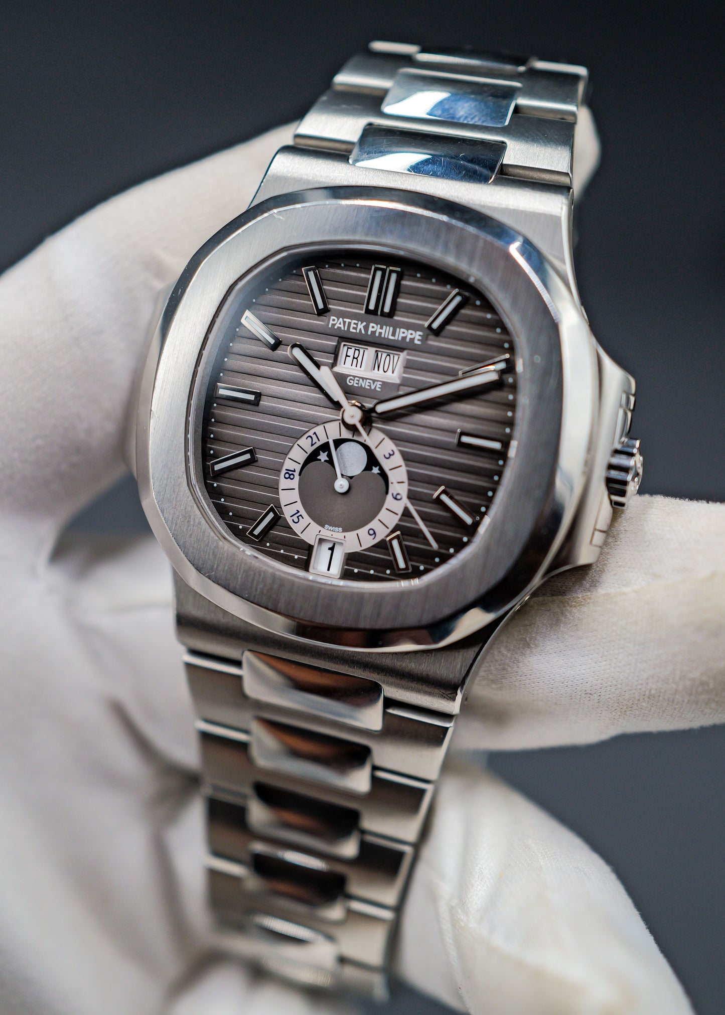 Patek Philippe Nautilus 5726/1A Annual Calendar Grey Dial