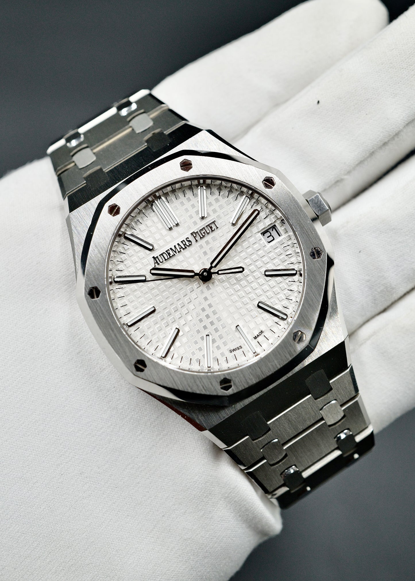 AP Royal Oak 41mm 15510ST White Dial