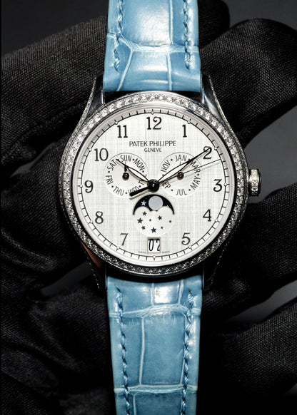 Patek Philippe Complications Annual Calendar Ladies' Watch 4947G White Gold Factory Diamonds