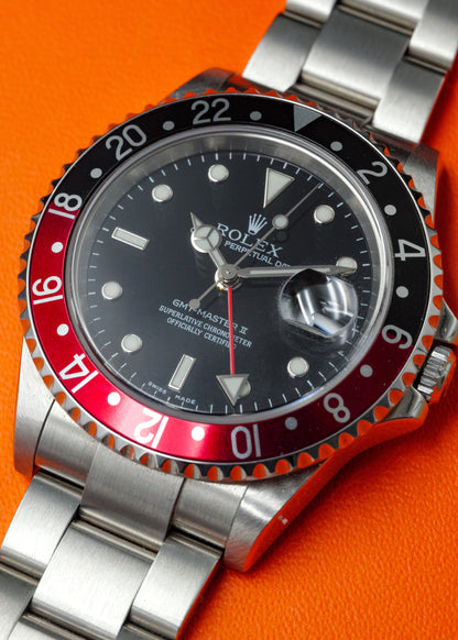 Rolex GMT Master II "Coke" No Holes Case