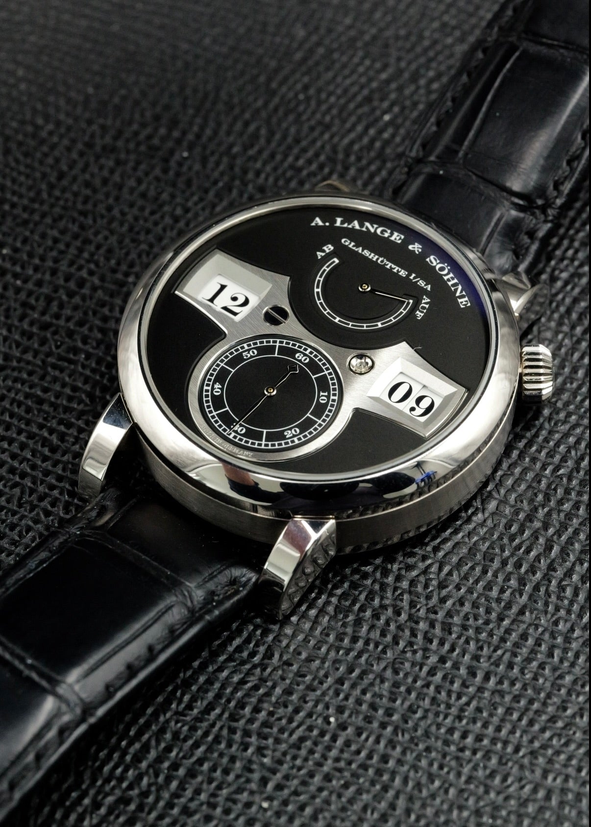 A. Lange & Sohne Zeitwerk 140.029 White Gold Upgraded Movement