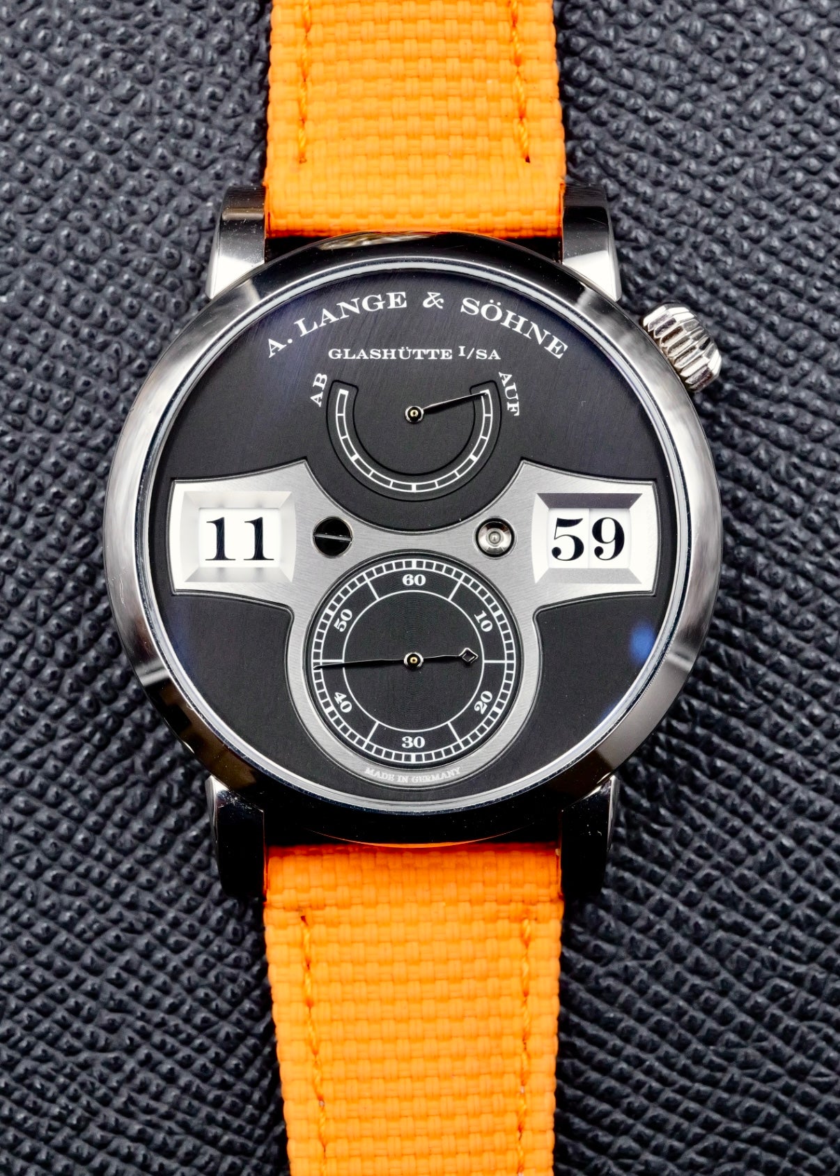 A. Lange & Sohne Zeitwerk 140.029 White Gold Upgraded Movement