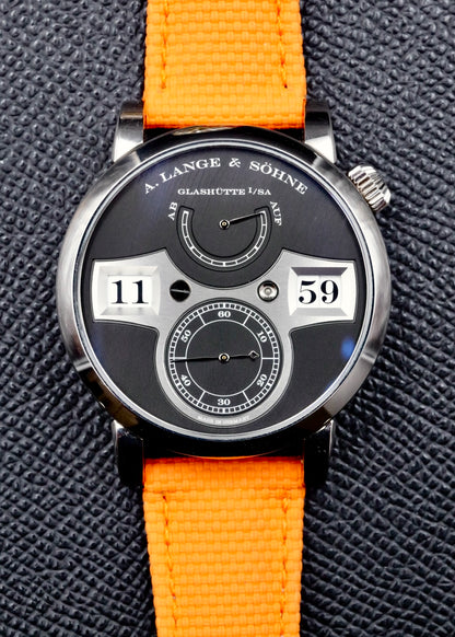 A. Lange & Sohne Zeitwerk 140.029 White Gold Upgraded Movement