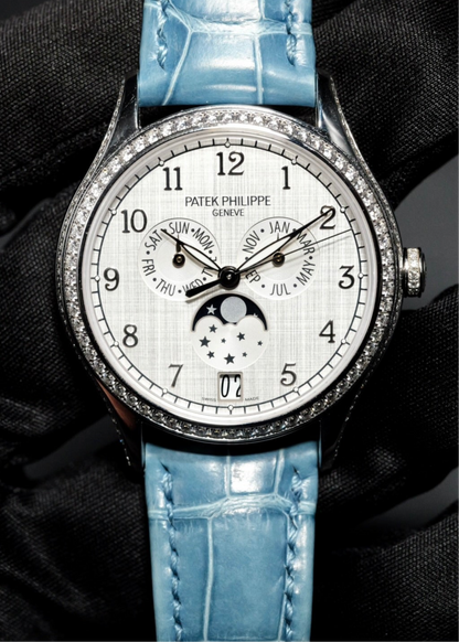 Patek Philippe Complications Annual Calendar Ladies' Watch 4947G White Gold Factory Diamonds