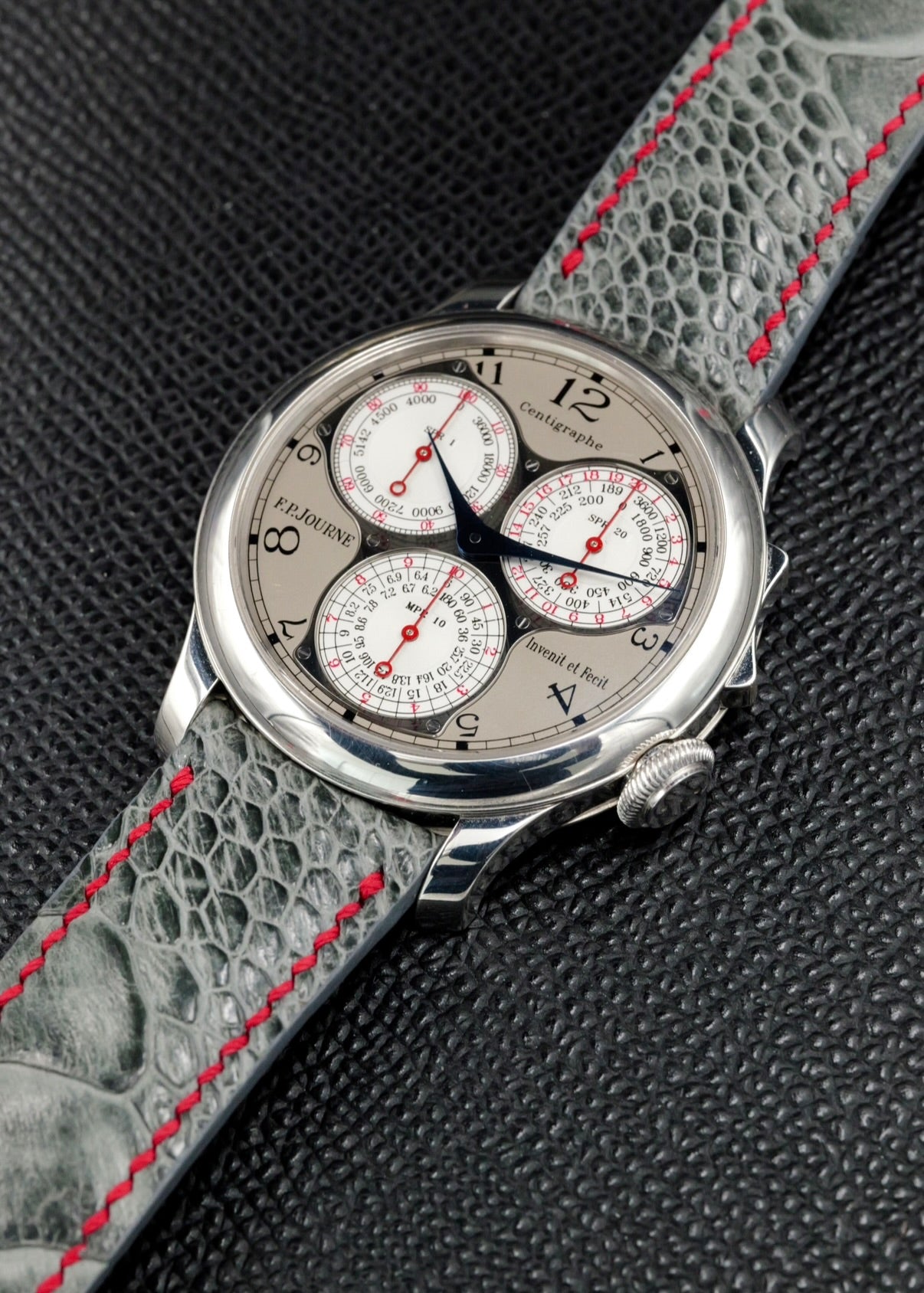 F.P. Journe Centigraphe Souverain 1/100th Second Chronograph Platinum Grey Dial