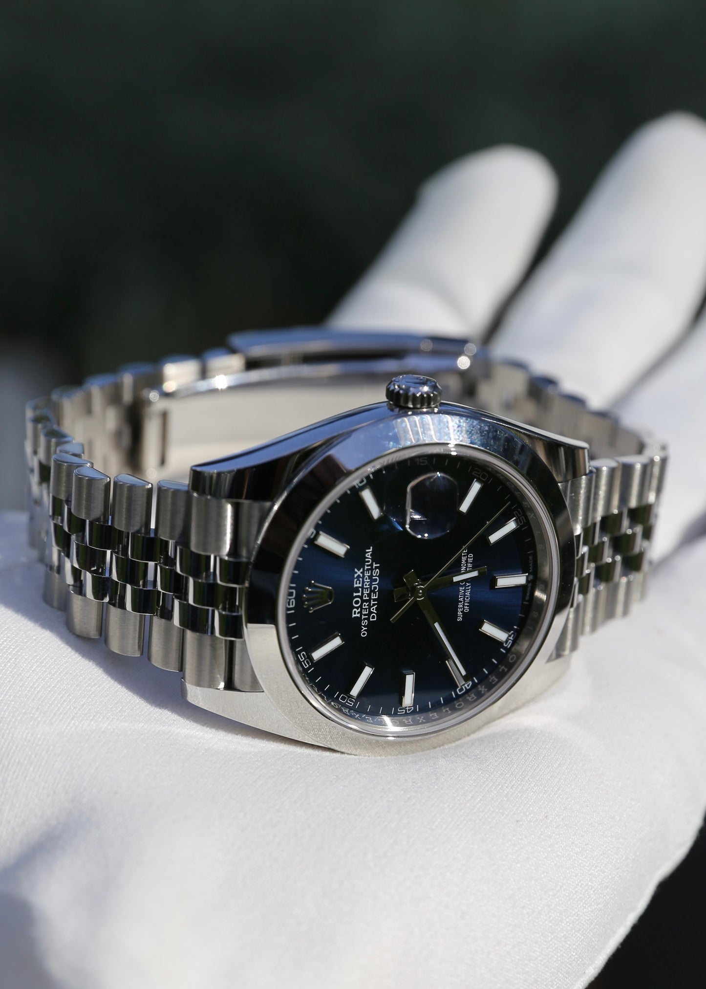 Rolex Datejust 41mm 126300 Blue Dial Jubilee Bracelet