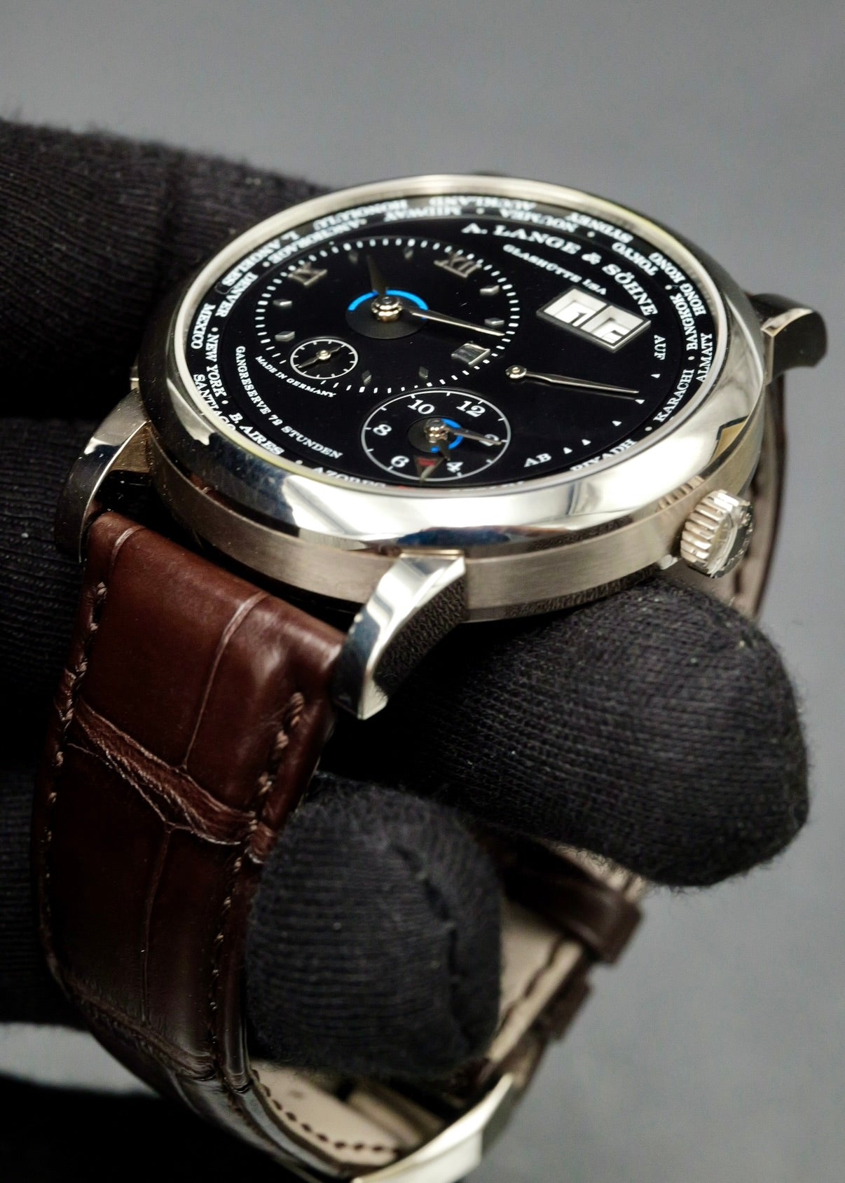 A. Lange & Sohne Lange 1 Time Zone White Gold 136.029