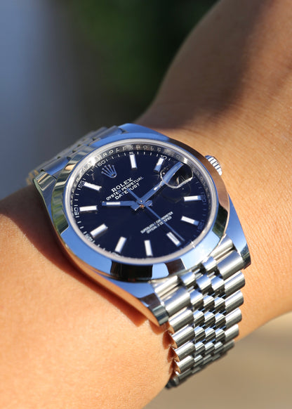 Rolex Datejust 41mm 126300 Black Dial Jubilee