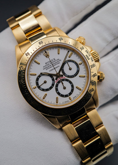 Rolex Daytona 16528 Zenith Movement Porcelain Floating Cosmograph