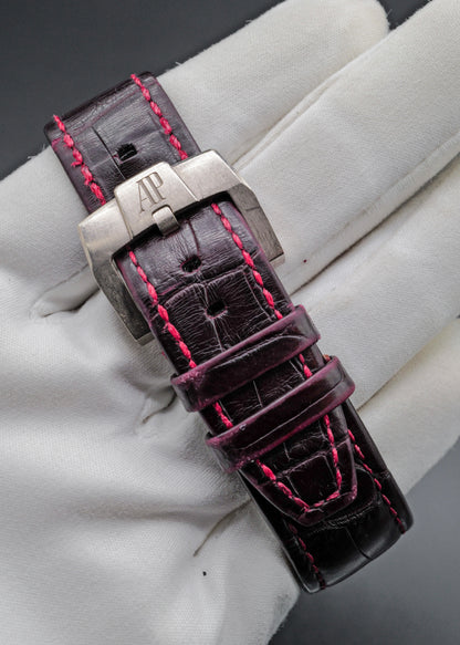 AP CODE 11.59 Chronograph 26239BC White Gold Red Dial
