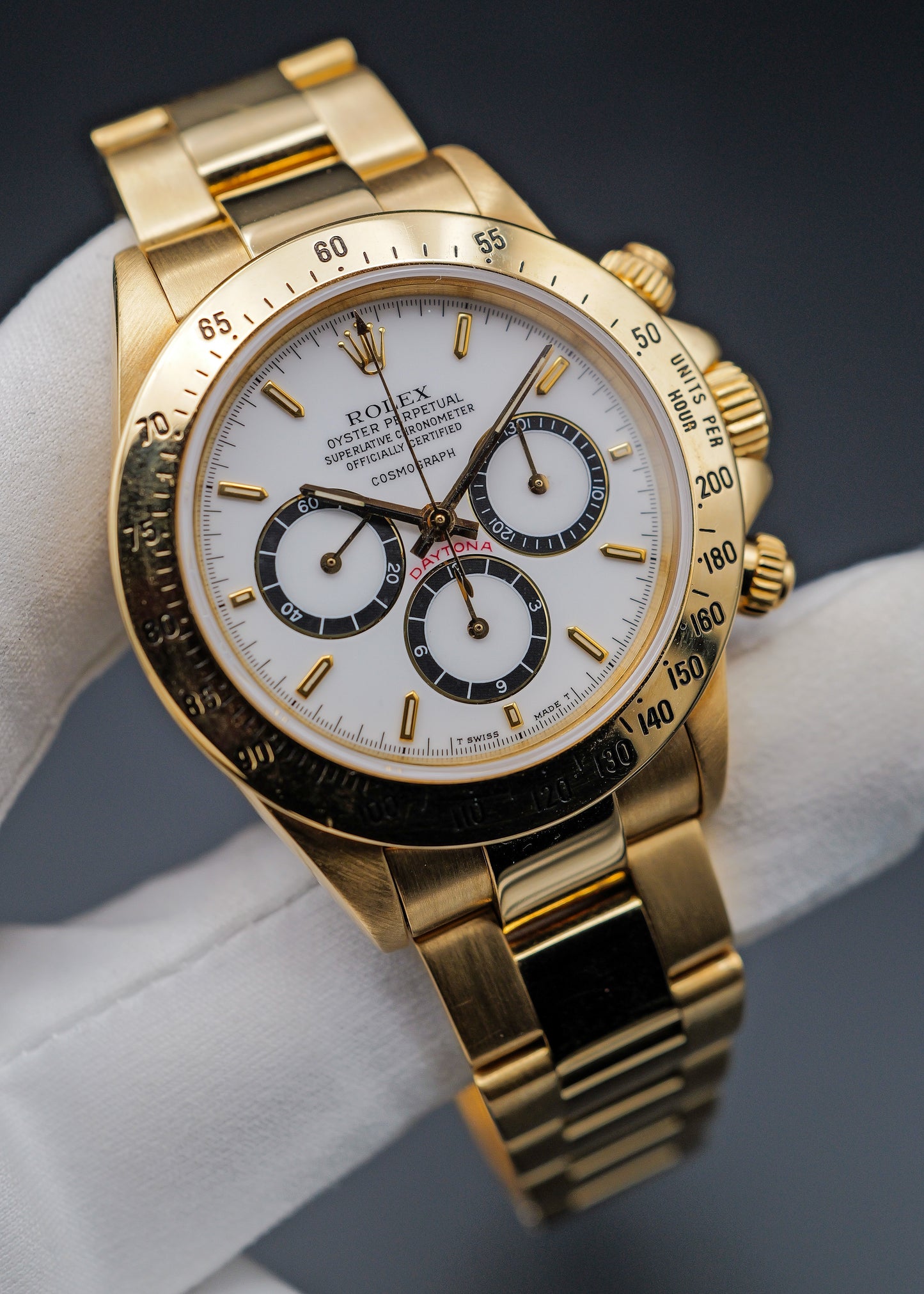 Rolex Daytona 16528 Zenith Movement Porcelain Floating Cosmograph Dial