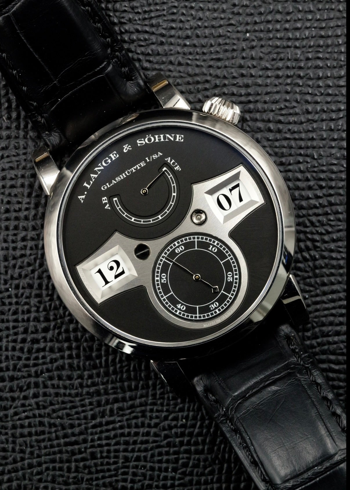 A. Lange & Sohne Zeitwerk 140.029 White Gold Upgraded Movement