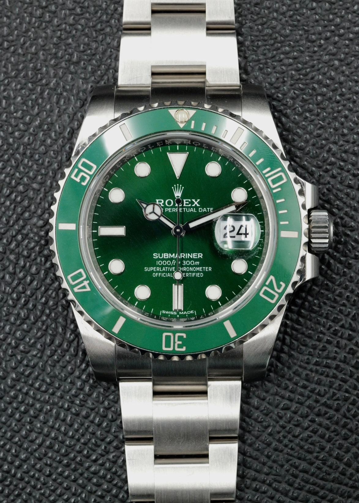 ROLEX SUBMARINER トラベルクロック グリーン Submariner All Green Hulk Style | Wall Clock | Wclocks