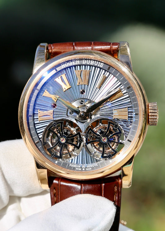 Roger Dubuis Hommage Double Flying Tourbillon 18K Rose Gold DBH00563