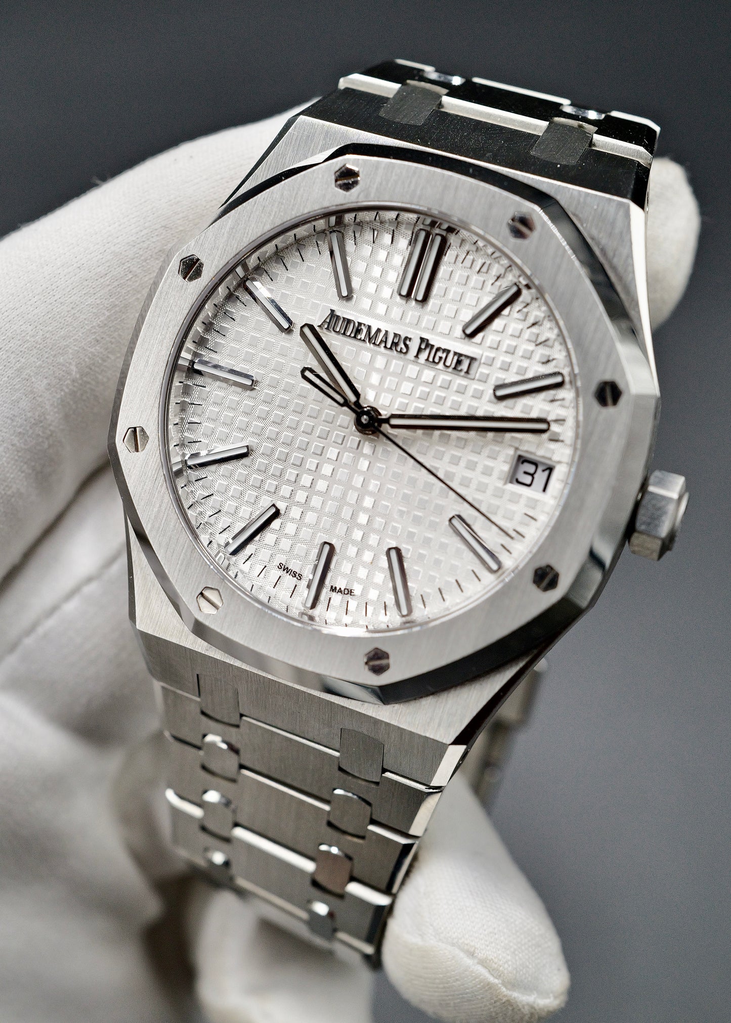 AP Royal Oak 41mm 15510ST White Dial