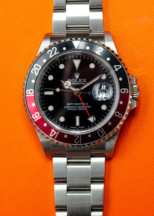 Rolex GMT Master II "Coke" No Holes Case