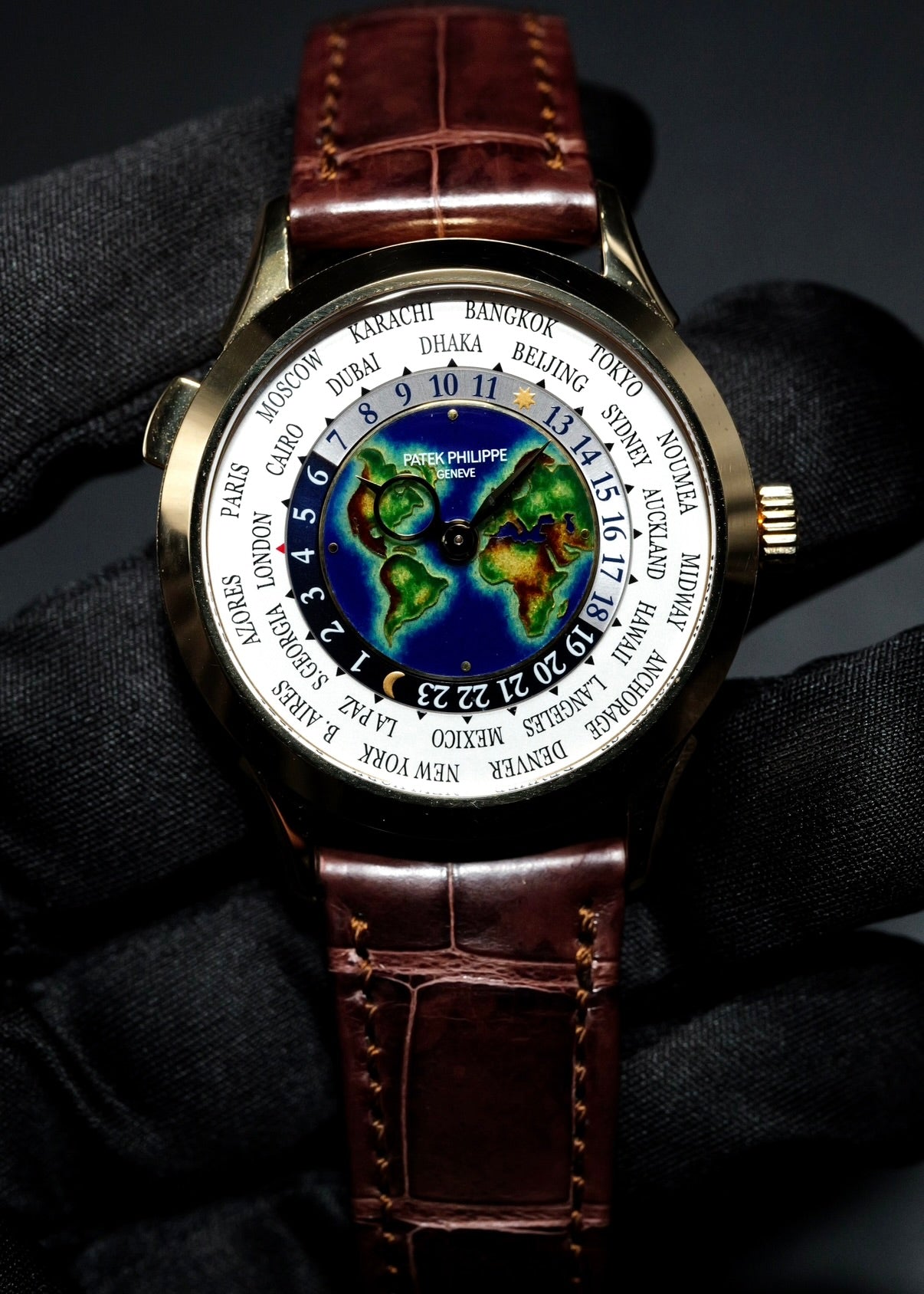 Patek Philippe World Time 5231J Rare Handcrafts Enamel Dial