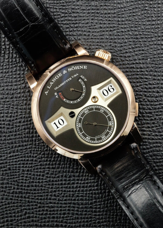 A. Lange & Sohne Zeitwerk 142.031 Rose Gold Upgraded Movement