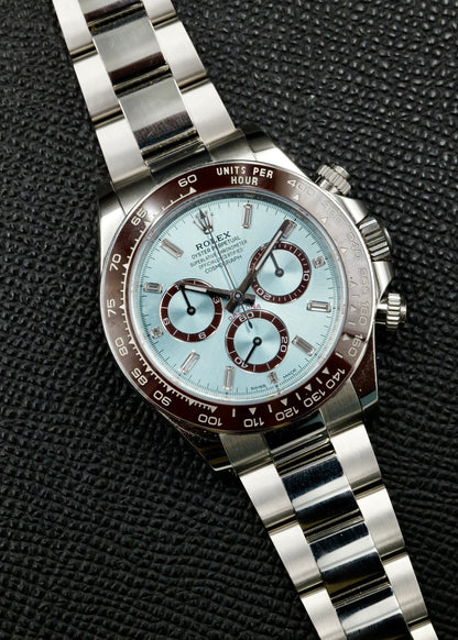 Rolex Daytona 126506 Ice Blue Dial with Baguette Diamond Markers