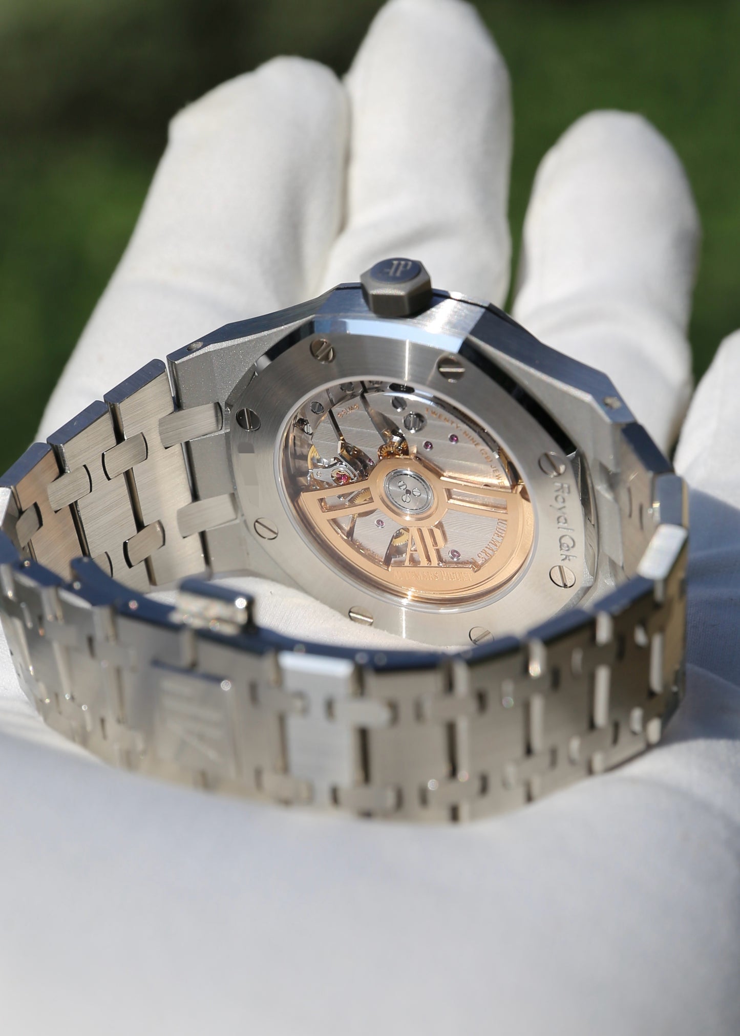AP Royal Oak 15551ST Blue Dial Diamond Bezel