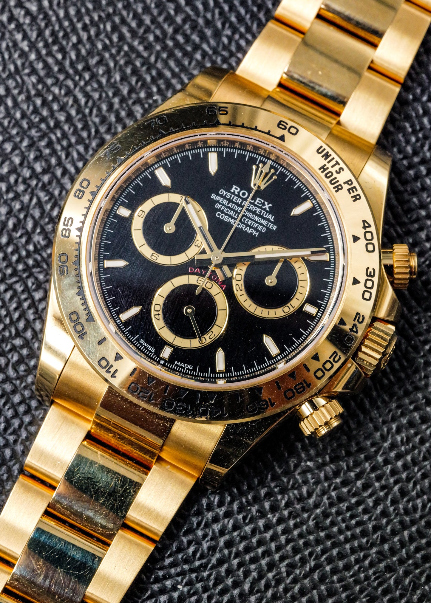 Rolex Daytona 126508 Yellow Gold Black Dial