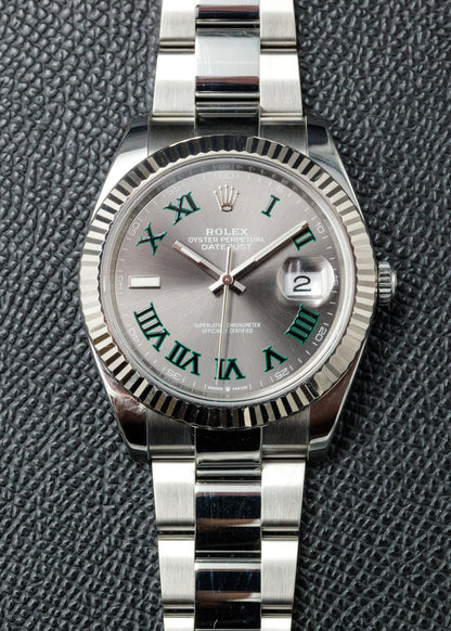 Rolex Datejust 41mm 126334 Wimbledon Dial Oyster