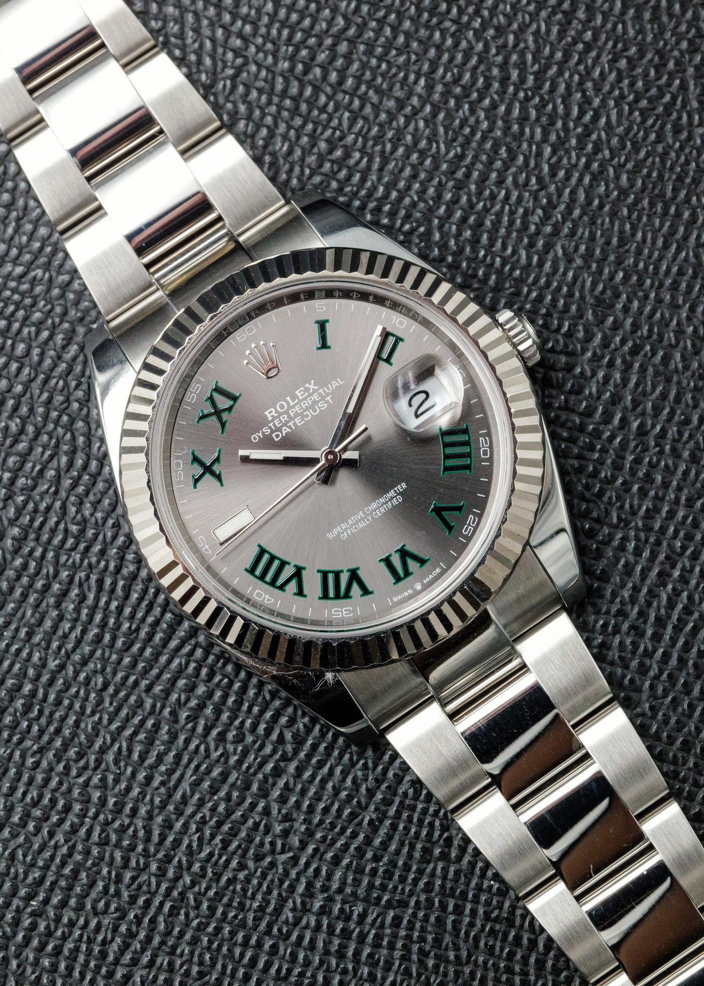 Rolex Datejust 41mm 126334 Wimbledon Dial Oyster
