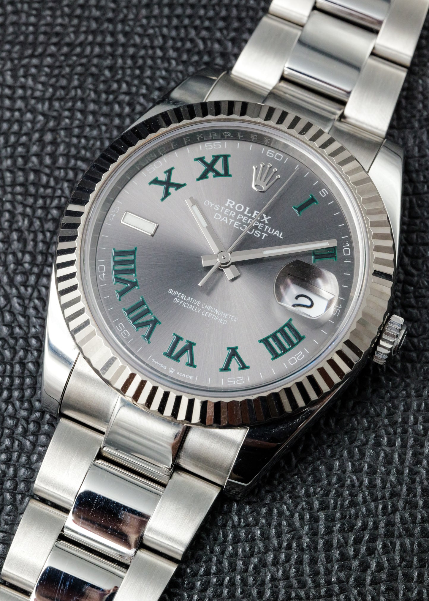 Rolex Datejust 41mm 126334 Wimbledon Dial Oyster