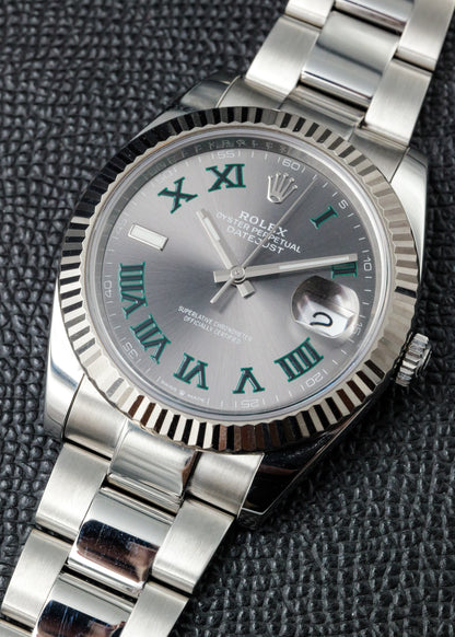 Rolex Datejust 41mm 126334 Wimbledon Dial Oyster