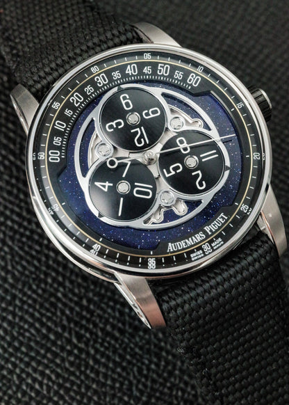 AP CODE 11:59 Starwheel 15212NB White Gold Black Ceramic