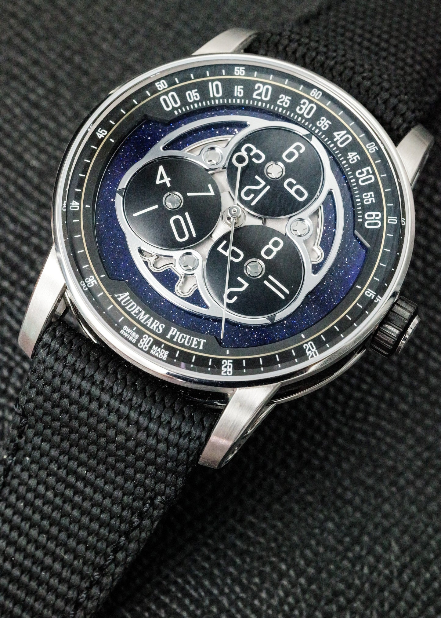 AP CODE 11:59 Starwheel 15212NB White Gold Black Ceramic