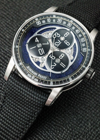 AP CODE 11:59 Starwheel 15212NB White Gold Black Ceramic