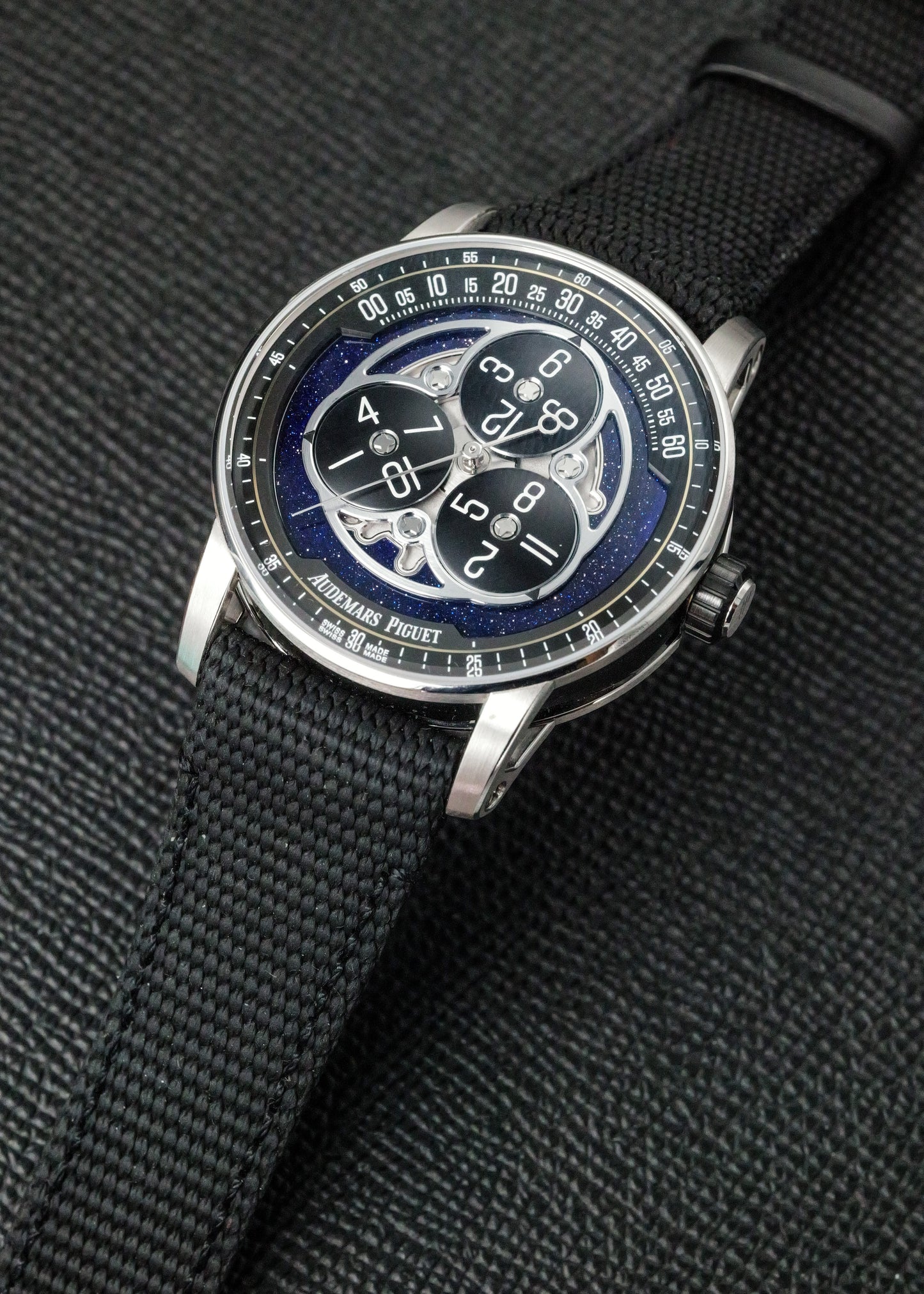 AP CODE 11:59 Starwheel 15212NB White Gold Black Ceramic