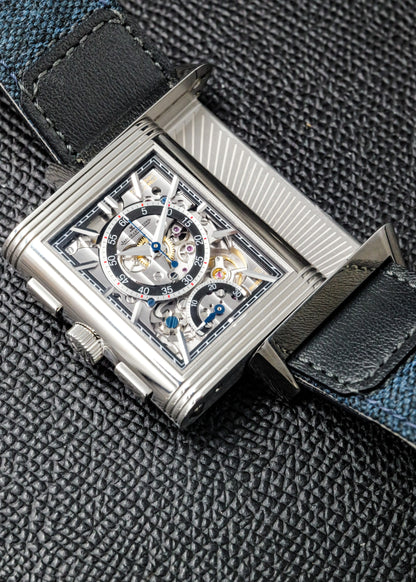 Jaeger-LeCoultre Reverso Tribute Chronograph Q389848J Stainless Steel