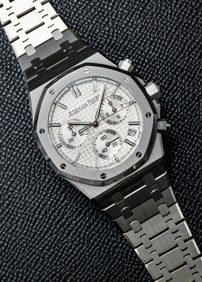 AP Royal Oak Flyback Chronograph 26240ST White Dial