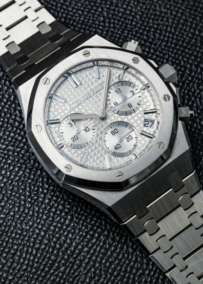 AP Royal Oak Flyback Chronograph 26240ST White Dial