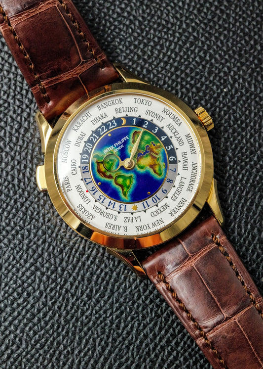 Patek Philippe World Time 5231J Rare Handcrafts Enamel Dial