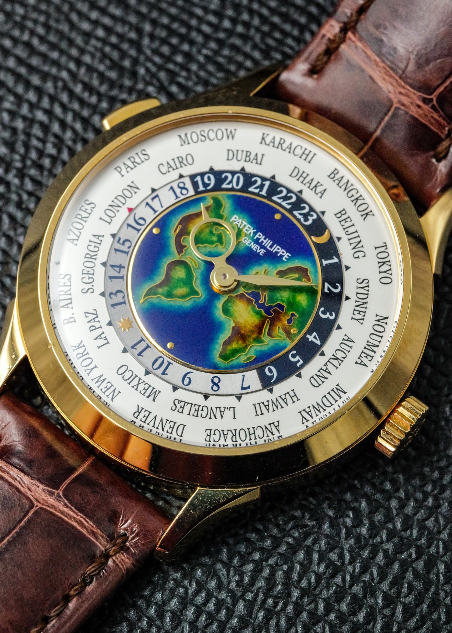 Patek Philippe World Time 5231J Rare Handcrafts Enamel Dial