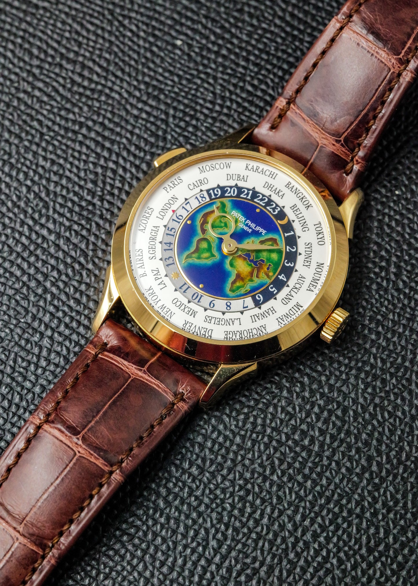 Patek Philippe World Time 5231J Rare Handcrafts Enamel Dial