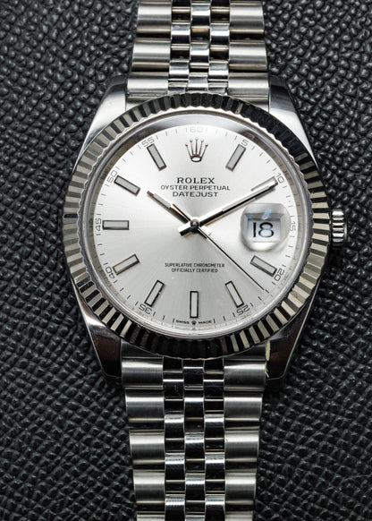 Rolex Datejust 41mm 126334 Silver Dial Jubilee
