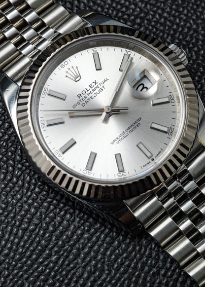 Rolex Datejust 41mm 126334 Silver Dial Jubilee