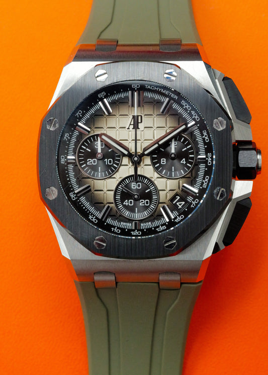 AP Royal Oak Offshore 26420SO Smoke Taupe Black Ceramic
