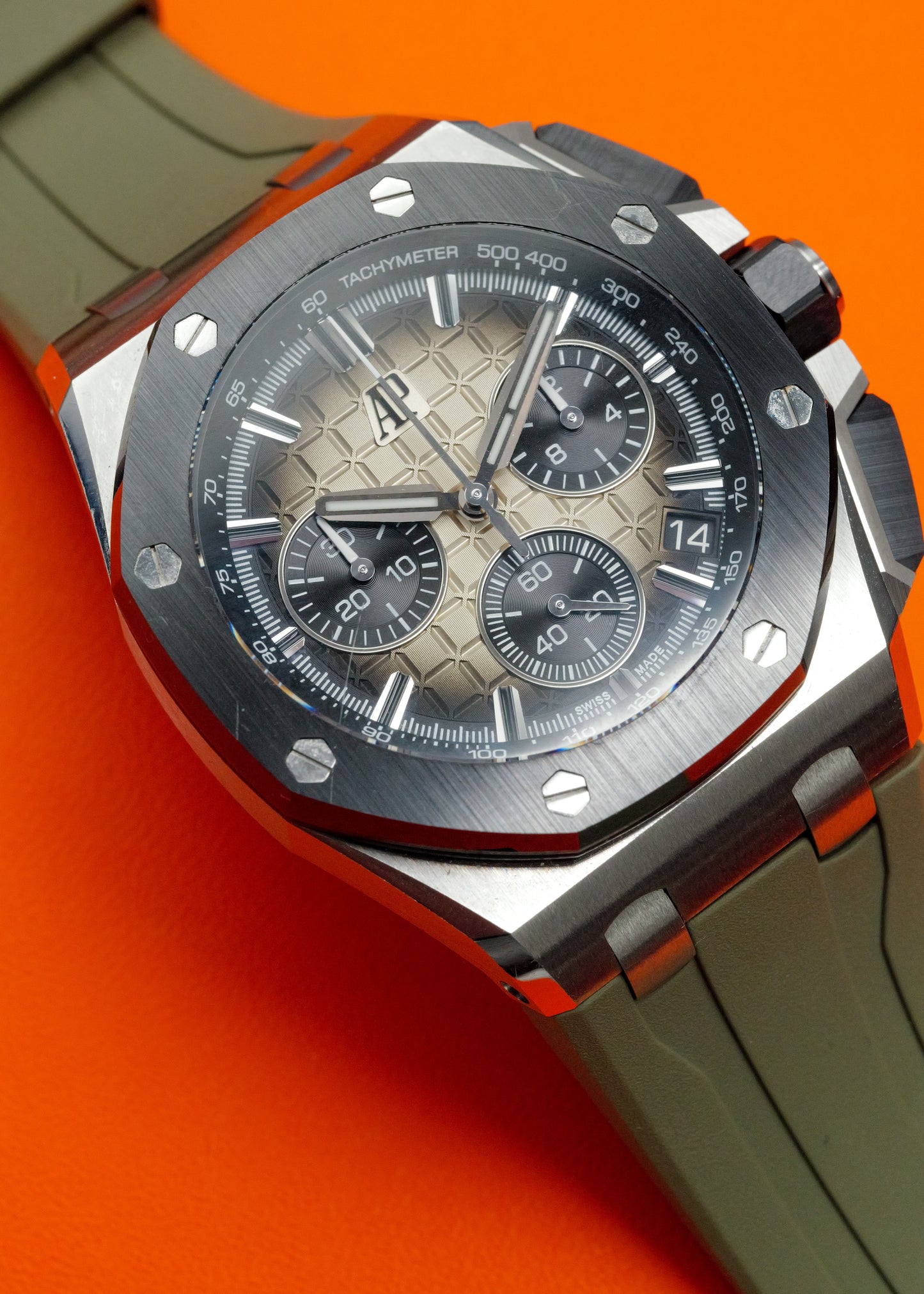 AP Royal Oak Offshore 26420SO Smoke Taupe Black Ceramic